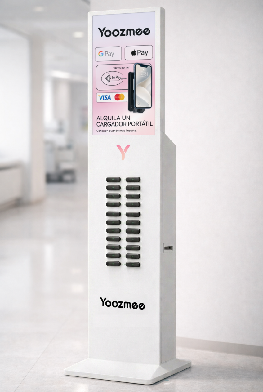 Estación Yoozmee instalada en espacio público